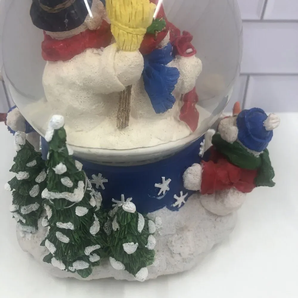 Christmas Snowman Musical Snow Globe- plays White Christmas. Approx 5 “ Tall